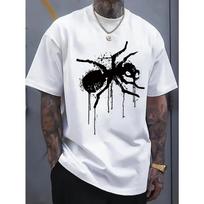 Men The Prodigy Band Graphic T-Shirt Extreme Invasion Spider Ant Design Summer Tee for Concerts Everyday S black