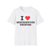 I Love Mischievous Thieves Deception I HearT-Shirt Funny Joke Gag Gift | Unisex Tee XL
