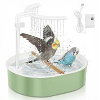 Circulation Bird Bath with Rain Shower Spray for Small Birds One Size