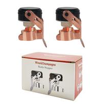 Reusable Champagne Stopper Leak Proof Bottle Cap Sealer Creative Wine Bottle Stopper  For Champagne rožinio aukso spalvos