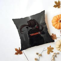Tactical T-Tom C-Clancy'S T-The D-Division 2-2 Cushion Cover Washable Linen Pillowcase Soft For Daily Sofa Bed Home Room Decor Peach skin 18*18(CM)-1Pcs