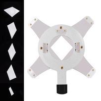 Metalinio Gobos laikiklio geometrinio rašto dizainas, skirtas Studio Strobe Optical Snoot Conical Focalize sidabras