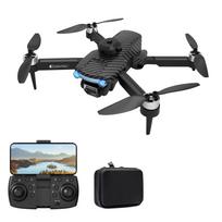 Nuotolinio valdymo mini dronas su dviguba kamera 8K sulankstomas oro dronas be galvos su varikliu be šepetėlių 4K 1 Battery juoda