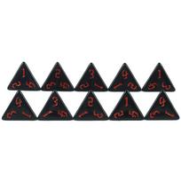 Polyhedral Dice D4 Dice Set Acrylic Dice DND Dice Board Game Accessories raudona