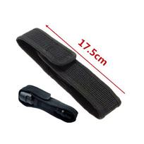 LED žibintuvėlis, žibintas, lempa, šviesa, dėklas, laikiklis, nešiojimo dėklas, diržo dėklas, nailonas 17.5cm