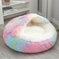 Cat Nest Semi-enclosed Winter Warm House Cat Villa Plush Cover Nest Four Seasons Dual-purpose Half-purpose Dog Nest 40cm
