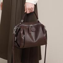 Bag First Layer Cowhide Women'S Bag Messenger Bag Large Capacity Leather Portable Mother Bag Luggage