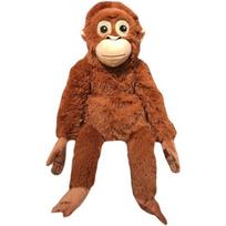 Monkey doll Yuenges Kuger Velcro long arm orangutan plush toy children's rag doll 66cm【0.3kg】 ruda