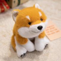 Mielas simuliacinis Shiba Inu lėlės pliušinis žaislas mielas šuniuko šuniuko lėlė vaikų palydos raminanti pagalvė šluostinė lėlė 30cm（0.3kg）