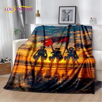2025 Attack on Titan Eren Anime Cartoon Soft Blankets,Throw Blanket Comfortable Blanket for Picnic Beds Sofa Home Kids Gifts 75x90cm