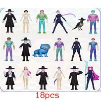 Action Figure Toy Derpys Tiger Rumi Mira Zoey 18pcs/Set Kpop Demons Hunters  Sussy Figurine Doll For Fans Gift