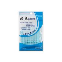 100 Plastic Toothpicks In A Portable Pack One Size
