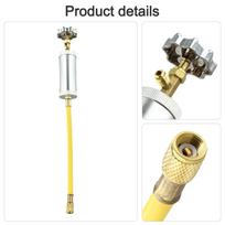 1/4 SAE Female Connector A/C Oil Injector R134A R12 Adapter