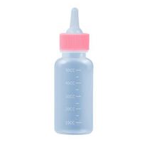 50 ml/120 ml naminių gyvūnėlių pieno buteliukas skaidraus skalės minkšto spenelio silikono šėrimo buteliukas kačiukams šuniukų naujagimiams 50ML A rožinė