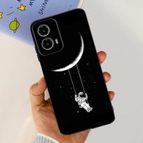 Shockproof Case For Motorola Moto G34 G24 Power Cover Liquid Silicone Black Coque for Moto G34 MotoG24 Motorola G24 Power Fundas Moto G34