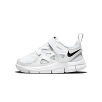 Nike Free Run 2.0 Comfortable Cushioning, Wear Resistant Low top Toddler Shoes White Black Infant And Toddler DA2692-100 22