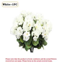 1-8PCS Artificial Begonia Flowers Home Decor Ornaments Wedding Scene Arrangement Faux Plants Greenery Simulation Floral Display