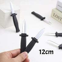 Retractable Fake Knife Toy Plastic Prop Trick Blade Halloween Fools Day Party Cosplay Gadget for Playing Joke Fake Knife Toy