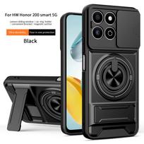 For Honor 200 Smart Case Honor X7C Cover HonorX7c Phone Case Magsafe Magnetic Fold Holder Military Armor Camera Protection Cover Honor X7c