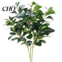 Simulated Plants 3Pcs Artificial Peperomia Greenery with Faux Bright Color Berries Reusable Holiday Home Decor for Table Centerpieces, Landscaping 3pcs