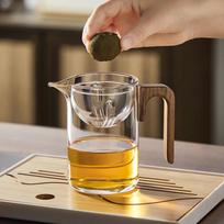 Mingguang Small Green Tangerine Teapot Special Tea Brewing Pot High Borosilicate Glass Tea Strainer Separation Gongfu Cup Integrated