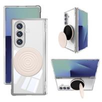 case for Samsung Z FOLD 7 Folding Wireless Charging bracket with wristband full coverage protective case tough shell plain Galaxy Z Fold7 skaidri