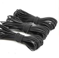 Factory Strong Stretch Elastic Bungee Cord Braided Round Rubber Elastic Rope 3 mm balta