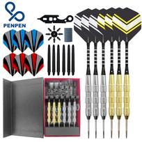Cheap Penpen 6pcs Box Steel Tip Darts Set 22 Grams Lightweight Durable Nonslip Iron Barrel Model 10440-40 Customizable Gift Box juoda