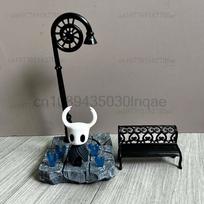 Aixlan 19CM Hollow Knight Figure Waiting At The Platform Street Lamp Scene Action Figure Model Toys Joint Movable Room Decor 26CM