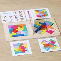 Kid 3D Puzzle Battle Game Montessori Intellectual Toys Logic Tangram Geometric Shape Match Thinking Challenge Education Toy Gift