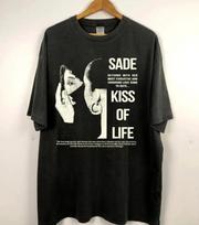 Men's and Women's T-shirts Sade Adu 2024 Tour Shirt, Sade Adu 90s Graphic Unisex Black Shirt L