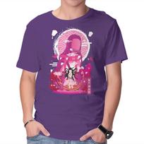 Unisex Crew Neck T-Shirt Nezuko Negative Space Graphic Short Sleeve Casual Tee XXL