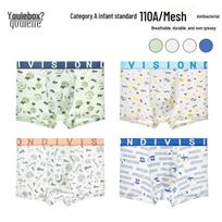 Antibacterial Ice Silk Boxers for Teenage Boys - Junior High & High School Plus Size Four-Corner Shorts