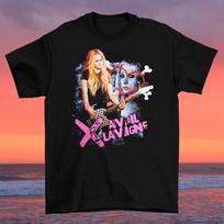 Men's and Women's T-shirts Avril Lavigne Live Tour Unisex Cotton Short Sleeve Shirt All Size XXXL