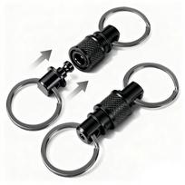 360 Degree Rotation Quick Release Keychain Retractable Key Chain  Hiking Accessories juoda