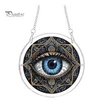 Indoor Hanging Ornament Acrylic Jigsaw Puzzle Suncatcher, Religious DIY Sun Catcher Puzzles Kit, Stained Glass Style High-definition Art Window Decor H