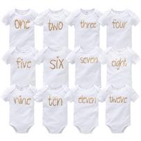 Newborn Cotton Summer Romper Set: Snap Crotch Onesie for 0-12 Months 0-12 months