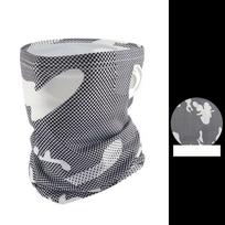 Outdoor Full Face Mask Sun Protection Ice Silk Mask Cycling Bandana Neck Tube Scarf Women Bandana juoda