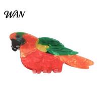 Bird Shaped Clip Colorful Hair Claw Strong Hold Non Slip Parrot Sparrow Design Clips Hummingbird Shape Clamp Accessories for Women Girls Lightweight E