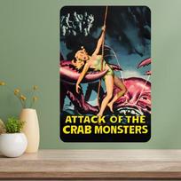 Ataka prieš krabų monstrus Klasikinis filmas Metalo plakato ženklas 20x30cm（7.8x11.8inch）