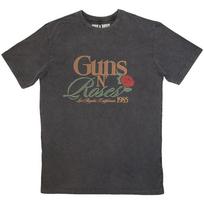 Men's Guns N Roses California 1985 Stone Wash T-shirt Large Charcoal Grey S