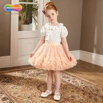Christmas Princess Mesh Tutu Skirt for Girls - Fluffy European & American Style 110 Extra Small cm