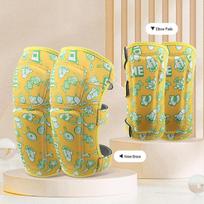 Elbow Pad Wrist Guard Knee Pads for Children SBR Cheap Outdoor Sports Protective Gear geltona