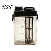 Coffee Maker with Scales Cold Brew Filter & Airtight Lid Clear Plastic No S juoda