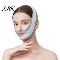 Soft Anti Snoring Device Face Lifting Chin Strap, V Mask for Double Lightweight Strap Sleeping Reduction, Breathable Snore Jawline Band Night tamsiai pilka spalva