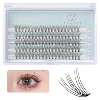 FELICIA Partial False Natural Bundles Eyelashes, Look, Self-Applied, Bundles, 10-Layer (0.1mm, C-Curl, 12mm)