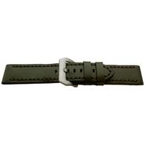 Bracelet montre - MY-MONTRE - Style Panerai - Cuir veau - 24mm - Vert mat žalia