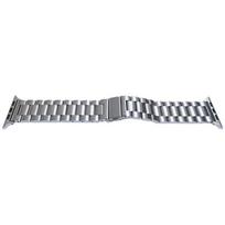 Bracelet montre - MY-MONTRE - Compat. 42/44/45/49mm - Acier inoxydable 304L - Fermeture à ressort - Argenté