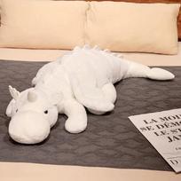 Animacinis Didelis Skraidantis Drakonas Baltas Rožinis Sniego Drakonas Pliušinis Dinozauras Pliušinis Žaislas Minkštas Iškamšytas Gyvūnas Lėlė Didelė Miego Pagalvė Vaikų Dovana 70cm balta
