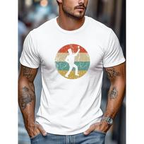 Plus-Size Men'S T-Shirt, Easy And Clean, Stylish And Minimalistic, Featuring a Male Vocalist Graphic, Perfect for Summer Casual Wear with a Round Neck S balta